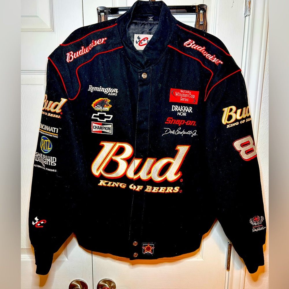 Race car VINTAGE NASCAR embroidered JACKET STREAT CASUAL